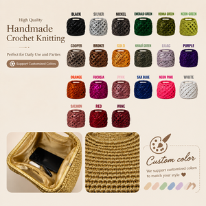 Bolso <span class=keywords><strong>de</strong></span> Mano Tipo Clutch <span class=keywords><strong>de</strong></span> Paja Hecho a Mano con Textura Metálica <span class=keywords><strong>de</strong></span> Alta Calidad <span class=keywords><strong>para</strong></span> Mujer, Bolso <span class=keywords><strong>de</strong></span> Mano Pequeño <span class=keywords><strong>para</strong></span> Eventos Nocturnos y Bodas, Bolso <span class=keywords><strong>de</strong></span> Playa - Product Image 6