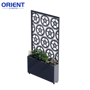 Large Metal <strong>Planter</strong> and Outdoor Metal <strong>Planter</strong> Maintains Its Finish for Years Metal Flower <strong>Planter</strong> Fits Tight Spaces - Product Image 2