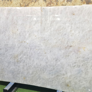 Modern Design Quartzito Luxury High Quality Glossy White Brazil Cristallo Quartzite Kitchen <b>Bedroom</b> Basin <b>Vanities</b> Countertops 5 - Product Image 2