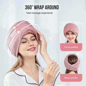 New Arrival Beige Rechargeable Eye <b>Massager</b> Carbon Fiber Heating <b>Head</b> Adjustable Five Temperature Multi-purpose Household - Product Image 4