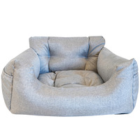 Vente en gros, offre spéciale, housse de siège arrière pour chien, imperméable, souple, portable, grand hamac pour chien de voyage, motif solide pour voitures
