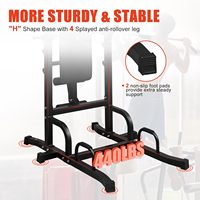 Torre de Ejercicios Plegable IUNNDS de Acero Aleado, Barra de Dominadas, Estación de Flexiones, Ajustable, Multifuncional, Portátil, para Entrenamiento de Fuerza en Casa