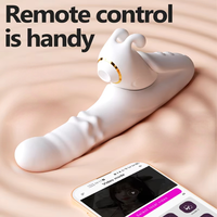 Kaninchen-Vibrator G-Punkt-Vibration Dildo Klitoris-Stimulator Schwing-Heizfunktion Saug-Orgasmus Erwachsenen-Sexspielzeug für Frauen und Paare