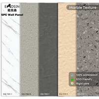 Douche intérieure Wet Erea Wall Toung and groove Pvc Plastic Stone Marble Waterproof Spc Wall Panel
