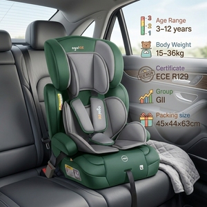 Siège <span class=keywords><strong>rehausseur</strong></span> détachable Ogolee certifié ECE R129/03 I-Size, fixation ISOFIX, réglage de la hauteur sur 6 positions, non pliable, charge maximale 36 <span class=keywords><strong>kg</strong></span> - Product Image 4
