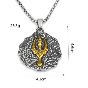 Collier pour homme en acier inoxydable, pendentif en forme d'épée, style hip-hop, bijoux cadeau - Product Image 5