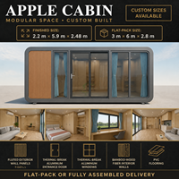 Caseta de Seguridad con Forma de Manzana, Moderna, para Hotel, Villa, Camping, Entrada, Recepción