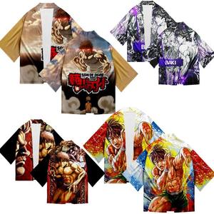 9 stili Hanma Baki Cosplay giapponese Haori Anime Kimono abbigliamento - Product Image 1
