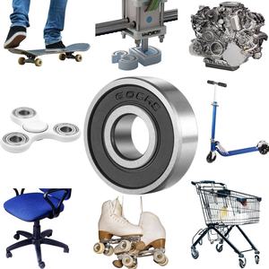 608 ZZ rodamiento de acero al cromo blindado rodamiento de bolas en miniatura 608 2RS utilizado para modelo de juguete DIY Mini rodamiento - Product Image 6