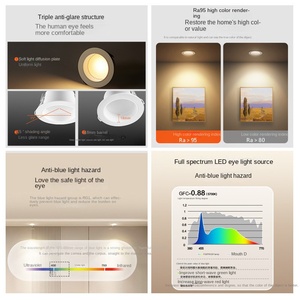 Foco LED Mijia Edición Mesh Antideslumbrante, Fuente de Luz COB de Copa Profunda, Control por Software, Cromogénico, Ra90, IP65, Aluminio, Bridgelux - Product Image 5