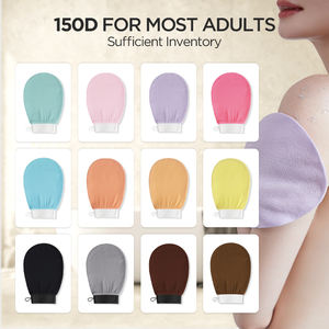 Guante de baño turco negro, paquete personalizado, mascarilla de viscosa exfoliante, mascarilla exfoliante - Product Image 6