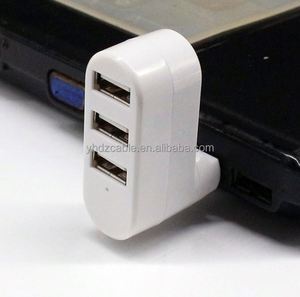 Factory Stock Rotating USB 2.0 HUB Splitter 3-port <b>Mini</b> Hub 3-port USB 2.0 Docking Station - Product Image 6