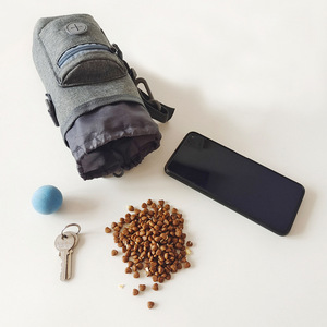 Portable Outdoor Walking Pet Training Backpack Square Oxford Dog Treat Bag Zipper Closure Poop Bag Dispenser for Dog <b>Cat</b> Care - Product Image 2