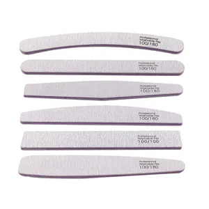 Professional Nail Files Professional 80 100 180 Grit Nail Files Zebra White Korean Nail Buffer Wholesale Bulk Manicure Private Label Removable Nail File