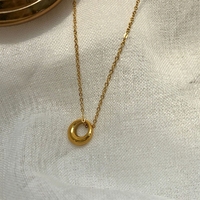 Collier Bowei petit et rond pour femme, inspiré des créateurs, luxe de niche et léger