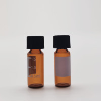Homay Packaging Vente en gros Flacons d'échantillons chromatographiques ambrés de 2ml Flacons en verre HPLC avec bouchon à vis pour laboratoire