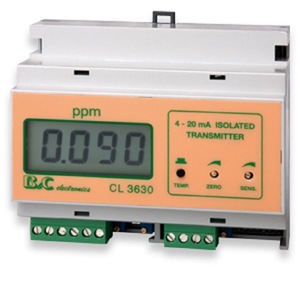 Medidor de Calidad del Agua B C Electronics CL 3630, Transmisor Aislado de 4-20 mA, Pantalla Ppm - Product Image 1