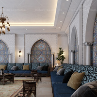 Foshan marocain Majlis canapé arabe au sol personnalisation possible ensemble de canapé arabe classique