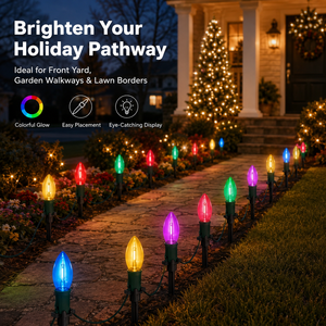 Waterproof IP65 LED <strong>Christmas</strong> <strong>Pathway</strong> <strong>Lights</strong> Indoor Outdoor Plastic Stake <strong>Lights</strong> for Garden Yard Lawn Walkway Holiday Decoration - Product Image 6