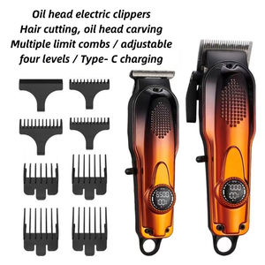 <span class=keywords><strong>Tondeuse</strong></span> à <span class=keywords><strong>cheveux</strong></span> professionnelle avec écran LCD, rasoir de barbier haute puissance, rechargeable, lames réglables, longue autonomie, pour la maison et l'hôtel - Product Image 5