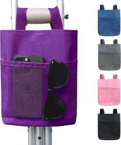 Muestra gratuita: Bolsa ligera para colgar bastones, bolsa de almacenamiento médico para pierna rota, bolsa para bastón de antebrazo con 2 bolsillos - Product Image 1