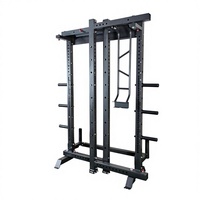 Matériel de fitness commercial en gros, rack de musculation multifonction pliable, bancs et racks de gym