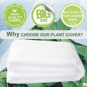 Couverture pour plantes en tissu non tissé, blanche, résistante au gel, filet de jardinage pour l'horticulture, utilisation en extérieur, 100x200cm - Product Image 2