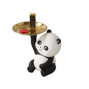 Porta Llaves Decorativo de Resina con Diseño de Panda para Bodas, Entrada, Hogar, Sala de Estar y Escritorio, 1 Pieza - Product Image 1