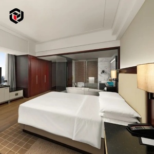 Apartment Villa Project Fashionable 5 <b>Star</b> Luxury Modern Design Solid Oak Eco-Friendly E1 Grade Hotel Bedroom Sets Eco-Friendly - Product Image 3