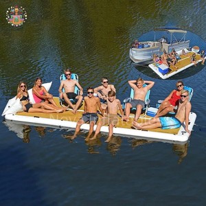 Nova NVTH-246 3m Inflatable nổi nền tảng du thuyền cho tắm nắng nổi đảo sử dụng thương mại cấp PVC 5-10 hành khách - Product Image 3