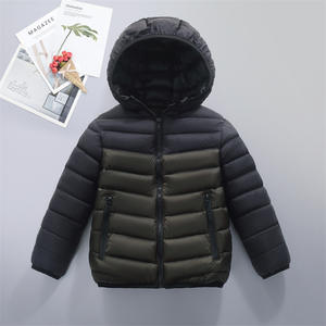 Veste matelassée légère et chaude en coton pour homme, automne-hiver, couleur unie, à capuche avec fermeture éclair, motif à carreaux décontracté - Product Image 5