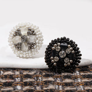 Bán Buôn Ưa Thích Nhựa Handmade Đính Cườm Rhinestone Chân May Nút Cho Trẻ Em Quần Áo Trang Trí - Product Image 2