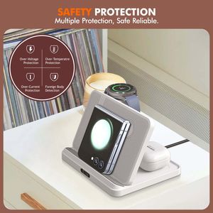 <span class=keywords><strong>Cargador</strong></span> Inalámbrico 3 en 1 a Buen Precio para Teléfono Móvil <span class=keywords><strong>Samsung</strong></span> Galaxy Z Fold, Auriculares y Relojes Inteligentes, Estación de Carga Inalámbrica - Product Image 5