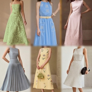 Lote Mixto de Vestidos de Verano para Mujer al por Mayor, Ropa Usada, Lote de Vestidos Midi y Maxi de Encaje Floral, Fardos de Vestidos Vintage para Dama para Reventa - Product Image 4