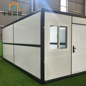 Conteneur Maisonnette Modulaire Préfabriquée Pliable 20 pieds à Toit Plat, 100% Anti-Fuite, Vente en Gros - Product Image 2