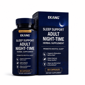 Suplemento Herbal Nocturno para Adultos, Fabricado en Fábrica con Certificación cGMP de EE. UU., 60 Cápsulas, Promueve un Sueño Reparador, Suplemento Dietético - Product Image 1