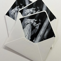 Cartes d'invitation de mariage en papier de coton de luxe, impression typographique, texture colorée en relief, invitations personnalisées pour fête de mariage
