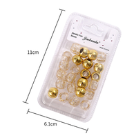 BELLEWORLD DIY cheveux accessoires perles pour la fabrication de bijoux environ 20pcs transparent paillettes poudre plastique poney perles acrylique perles