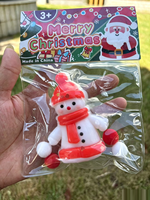 Jouet promotionnel de Noël à remontée lente, jouet anti-stress en forme de gant du Père Noël, jouet à presser pour enfants