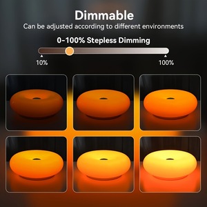 Hiện đại wangbuli ánh sáng ban đêm Donut Đèn bàn Bauhaus cổ điển cảm ứng Ba tông màu Dimmable bầu không khí đèn cạnh giường ngủ qua biên giới - Product Image 4