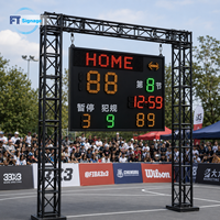 Affichage du score des matchs sur un grand écran LED, chronomètre sportif, horloge électronique, tableau de scores pour stade et gymnase