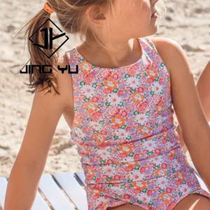 Bikini de Playa de Lujo para Niñas, Impresión a Doble Cara, Diseño Hueco, Personalizado, Ecológico, de Poliéster, Traje de Baño Infantil - Product Image 2