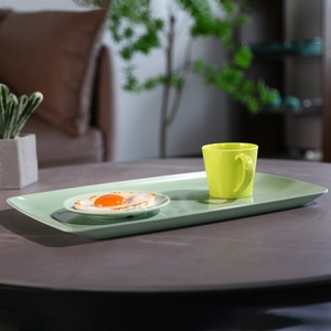 Services de table en mélamine de qualité supérieure, assiettes rectangulaires, tasses, compatibles lave-vaisselle, durables, design minimaliste, pour pique-nique - Product Image 1