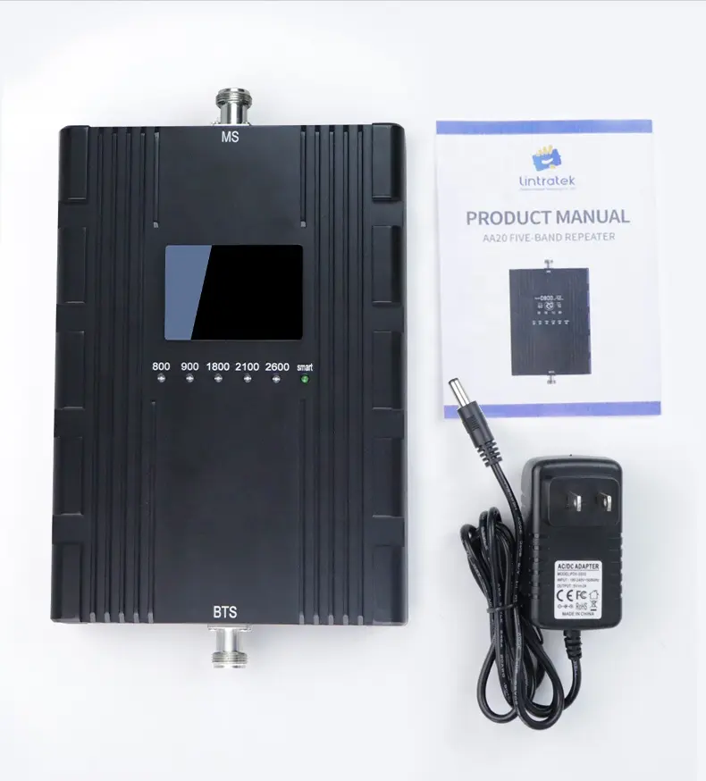 Lintratek 800 900 1800 2100 2600 3G 4G Lte Repeater Vijf Band Agc Mgc Gsm Mobiele Signaal Booster