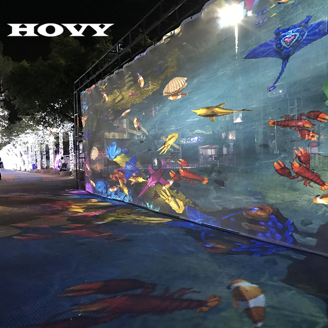 HOVY Outdoor Gauze Screen 3D Holographic Projection - Factory Direct Sales, Suitable for Cultural Tourism Scenic Spots
