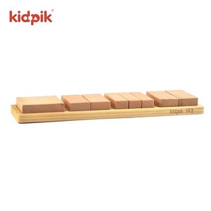 Giocattoli Montessori in Legno, Blocchi con <span class=keywords><strong>Figure</strong></span>, Puzzle Sensoriale per Bambini, Giochi Educativi di Matematica - Product Image 4