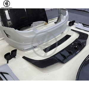 Nouveaux kits de carrosserie en fibre de carbone semi-sèche brillante à tissage sergé pour Continental 2014-2016 (pare-chocs et capot) - Product Image 2