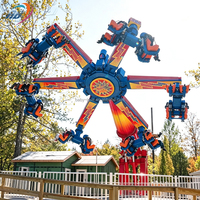 Exciting Outdoor Funfair Rides Jeu de carnaval Rotation Wind Fire Wheel Power Surge à vendre
