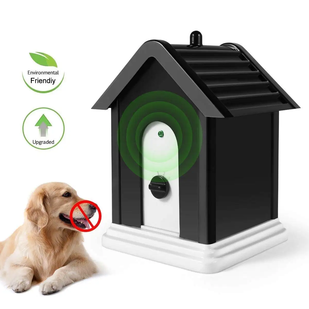 Birdhouse Shape Tool Durable Stopping Barking Buster Ultrasonic Anti-Barking Control Dog Training Indoor/Outdoor
