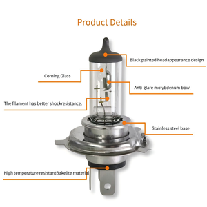 コーニングガラスハロゲン電球自動車ヘッドライトH4 <span class=keywords><strong>12V</strong></span> 100/90W - Product Image 2